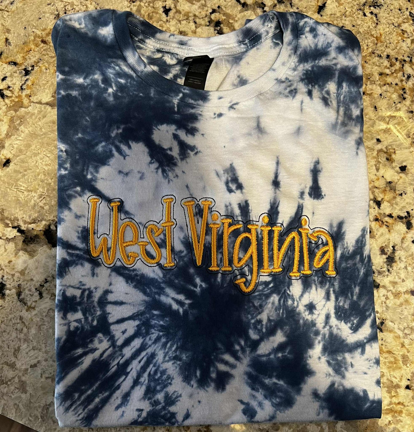 3D Tye Dye West Virginia T-Shirt