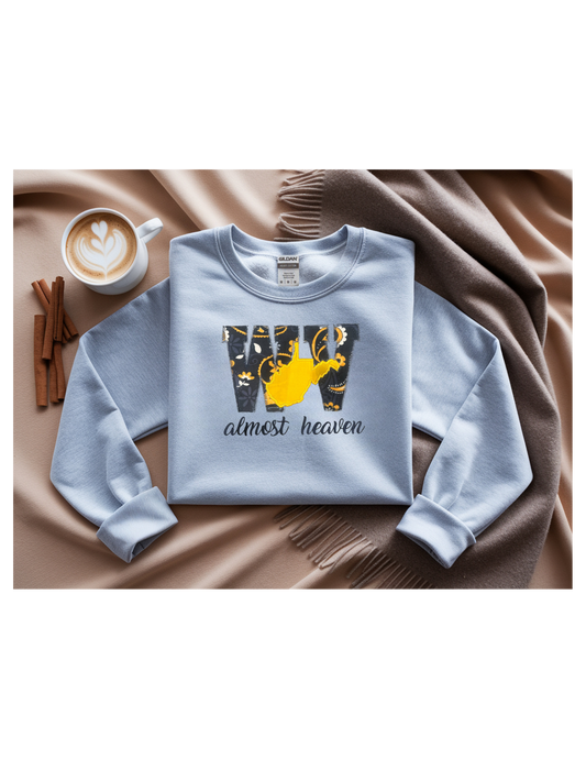 Crew neck Sweatshirt WV Almost Heaven