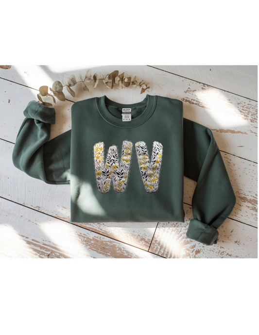WV Floral Applique